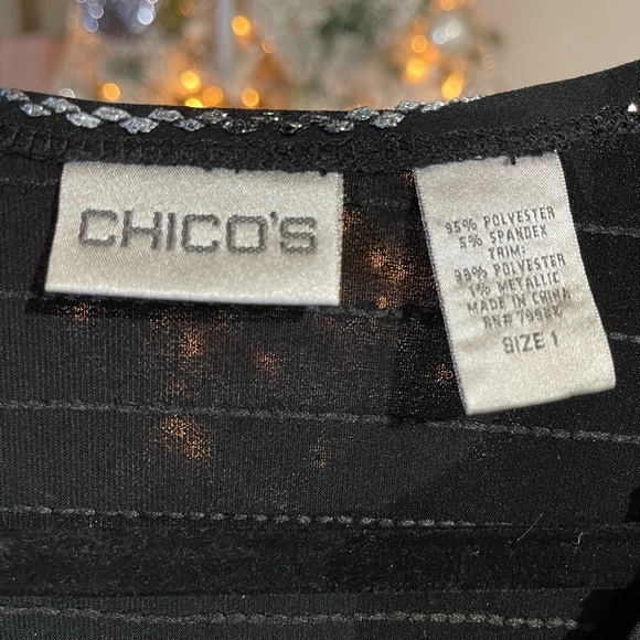 Chico’s top size medium/8 - Picture 4 of 6